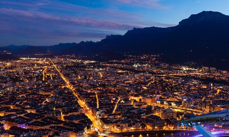 Grenoble - La métropole vue depuis la Bastille